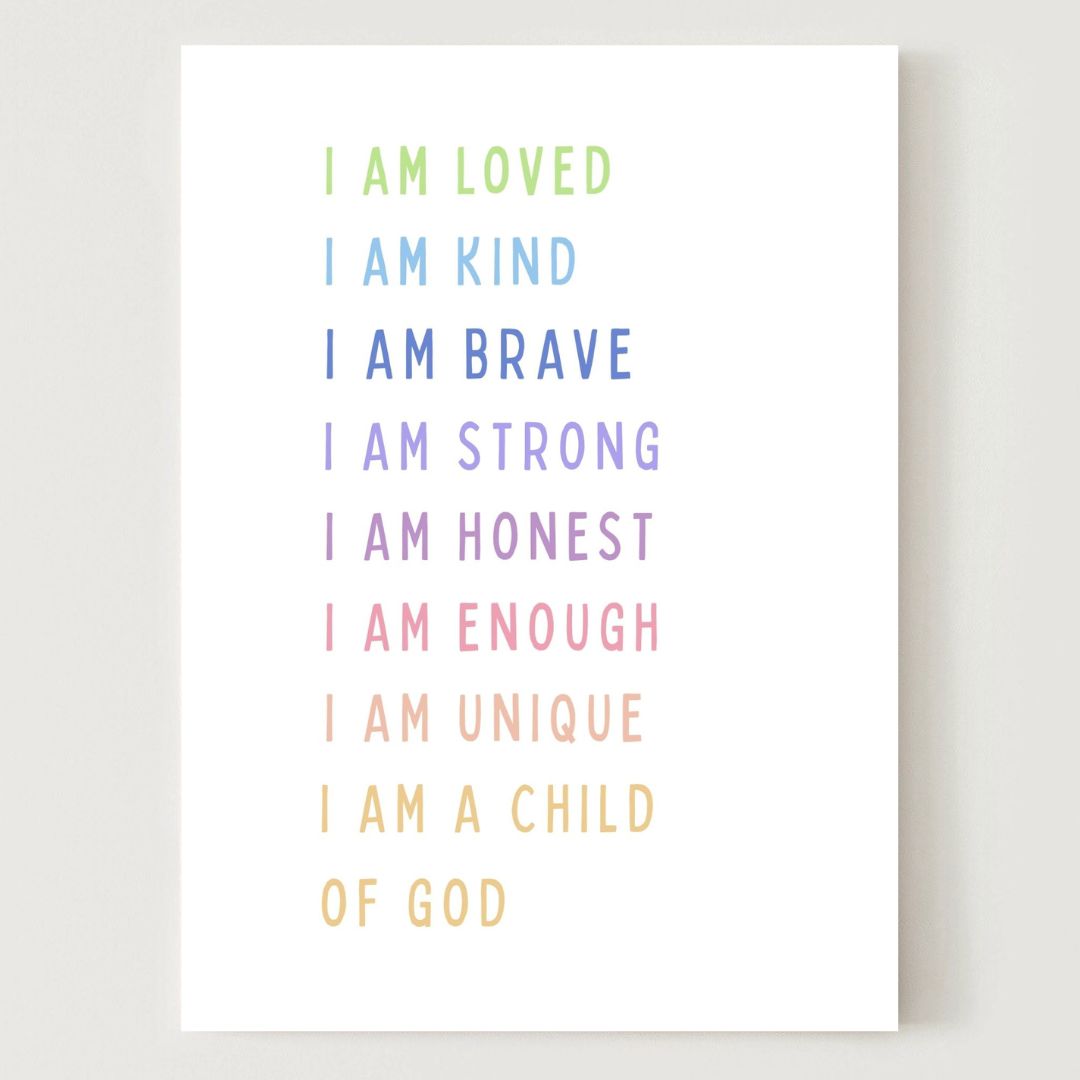Printable 'I Am...a Child of God' Poster