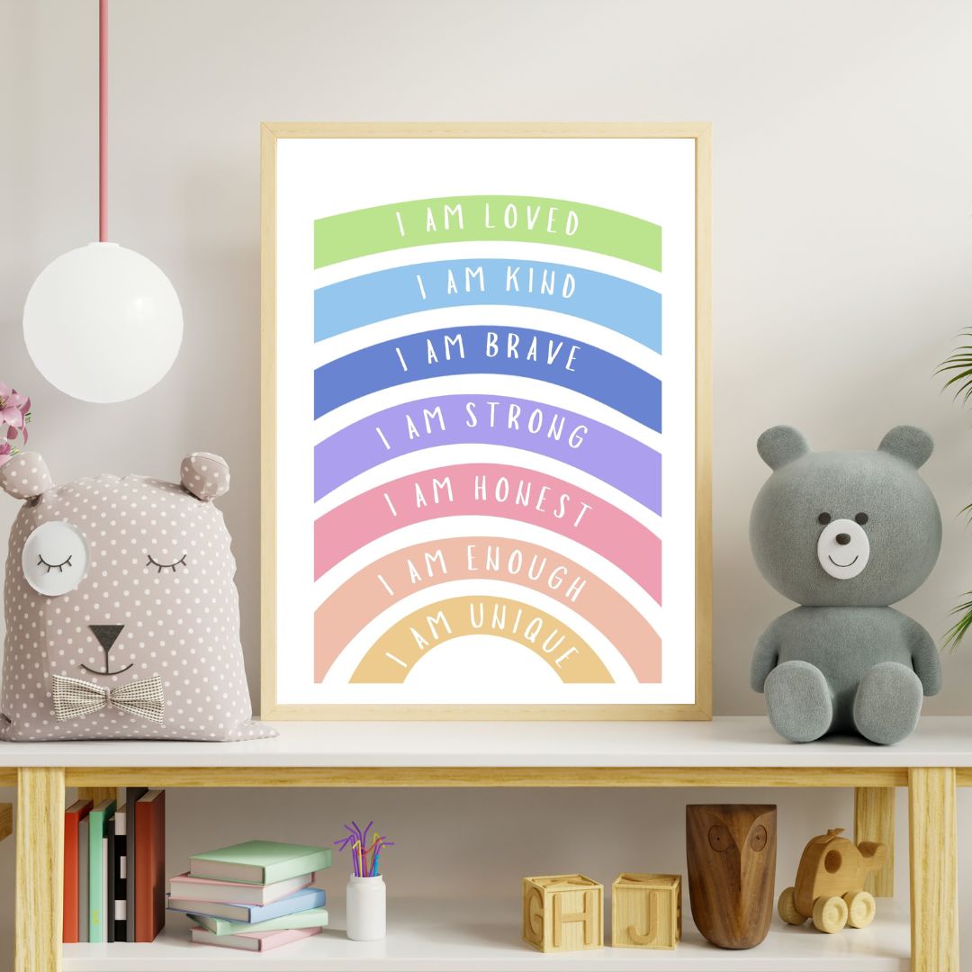 Printable Rainbow Affirmation Poster