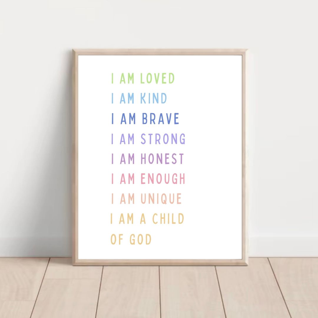 Printable 'I Am...a Child of God' Poster