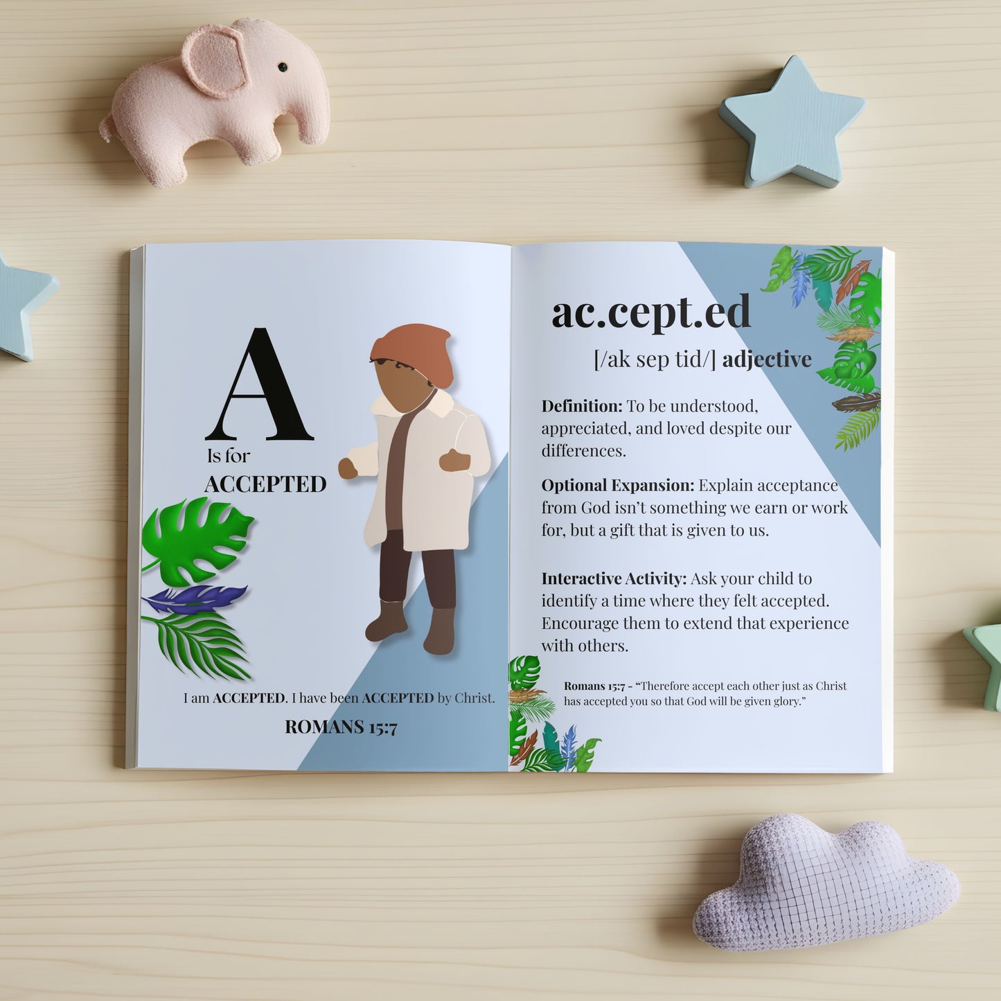 ABC God Loves Me: A-Z Biblical Affirmation Book for Boys
