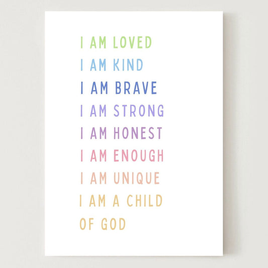 Printable 'I Am...a Child of God' Poster