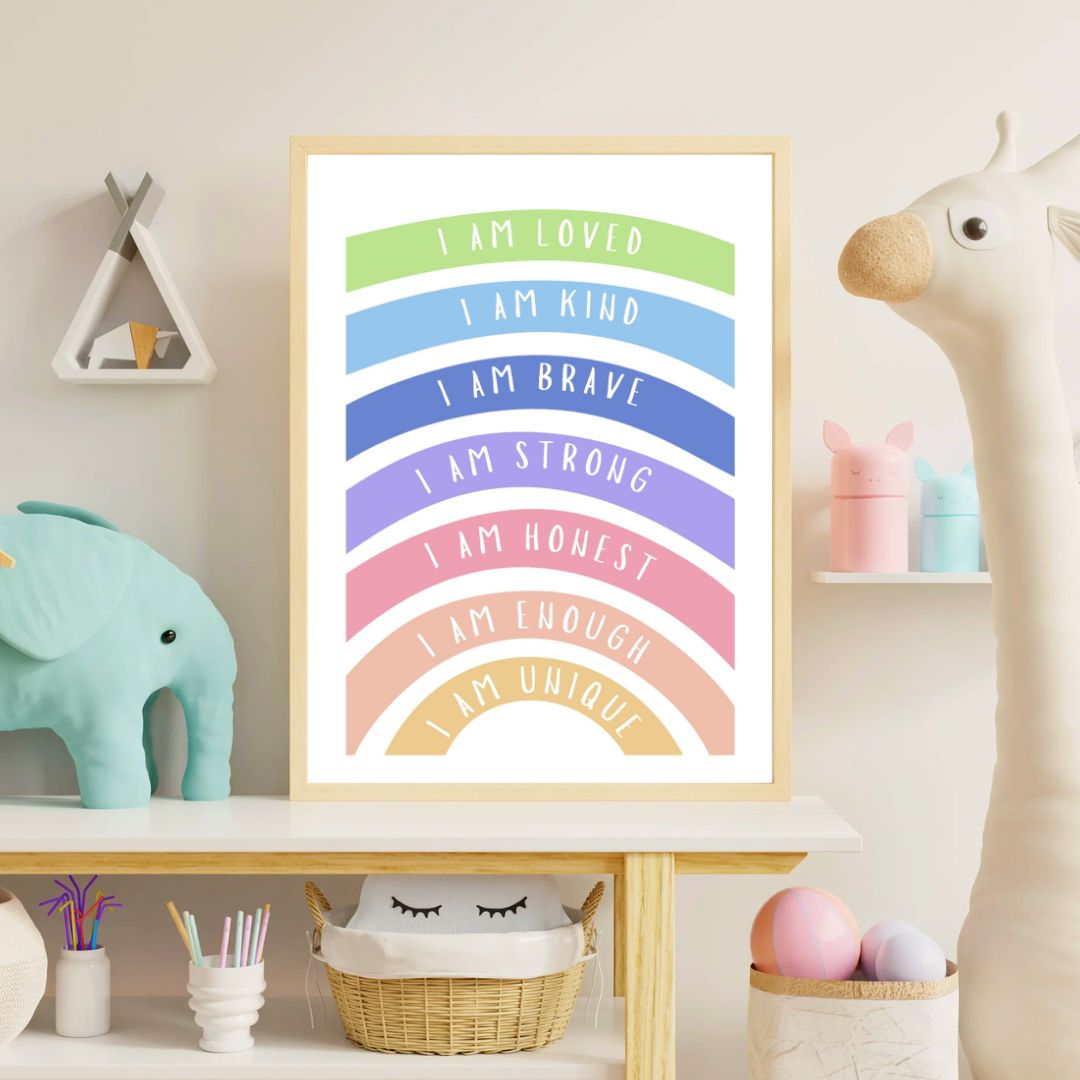 Printable Rainbow Affirmation Poster