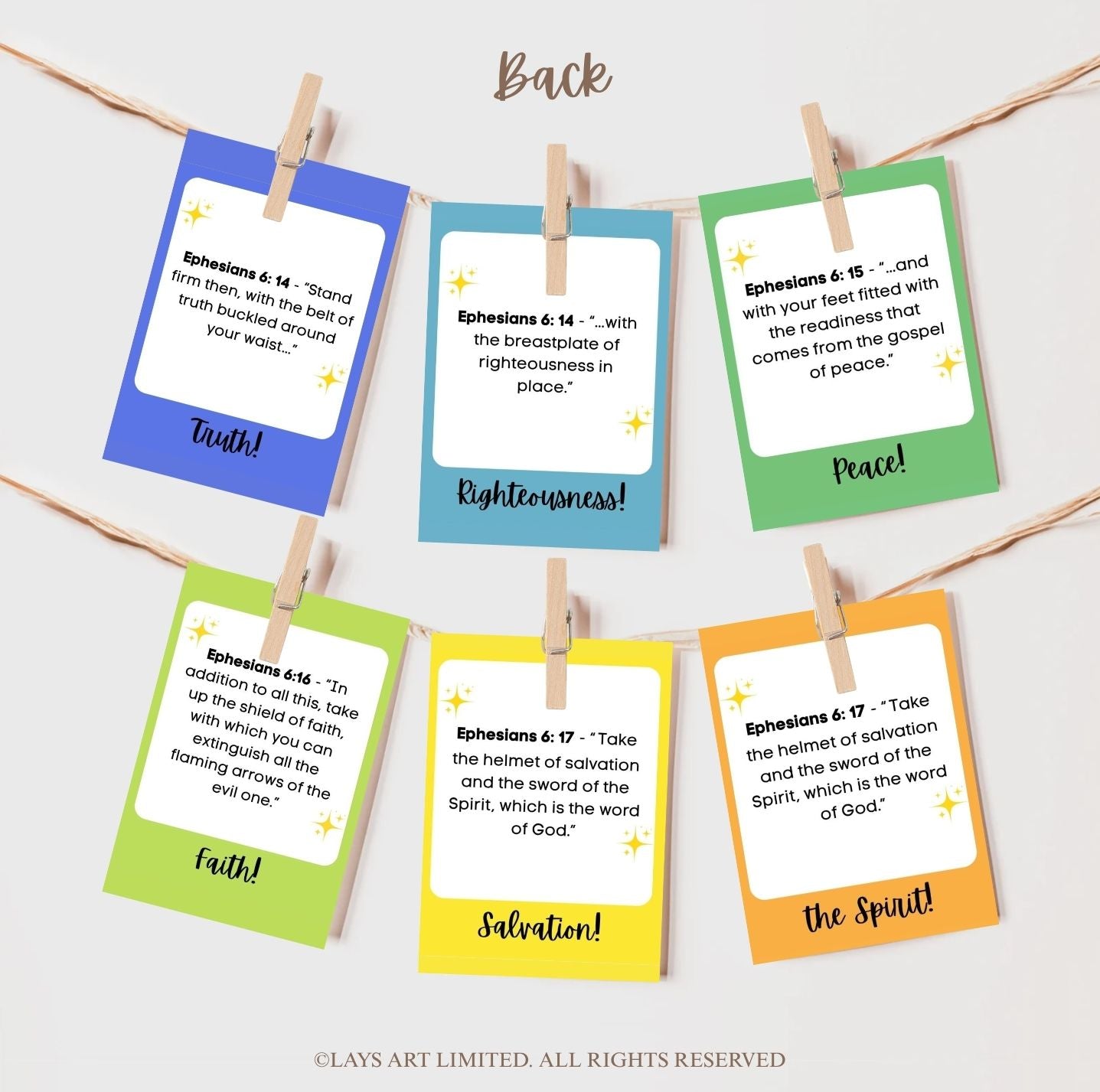 Armour of God Printable Flashcards