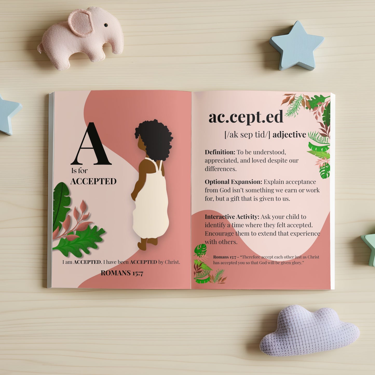 ABC God Loves Me: A-Z Biblical Affirmation Book for Girls