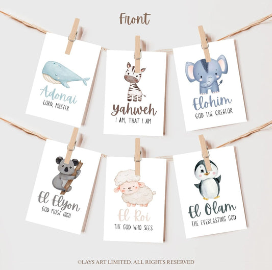 The Names of God Printable Flash Cards
