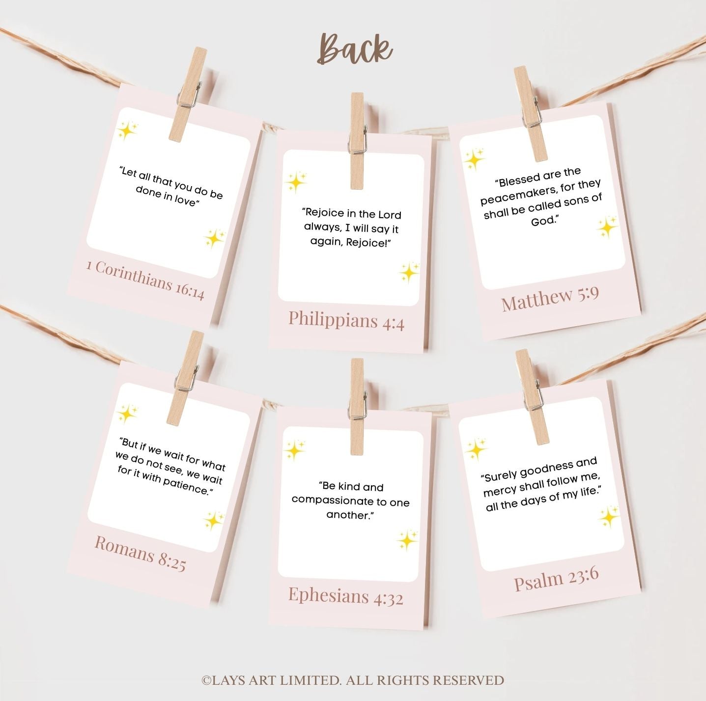 Soft Neutral Fruit of the Spirit Printable Flash Cards