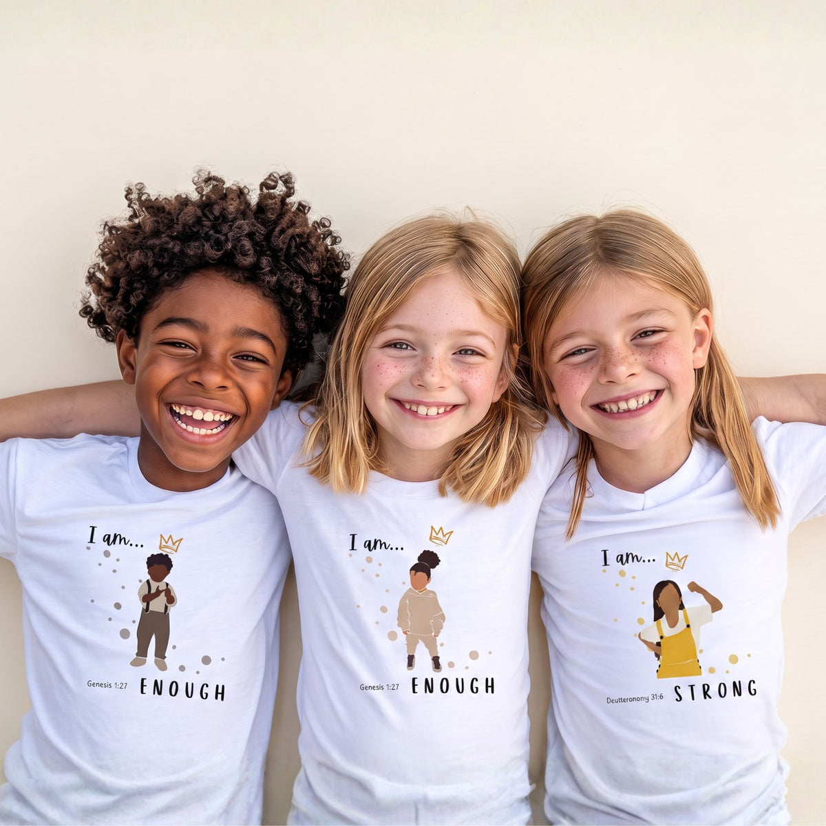 God Says I Am...| Classic Kids Crewneck T-shirt