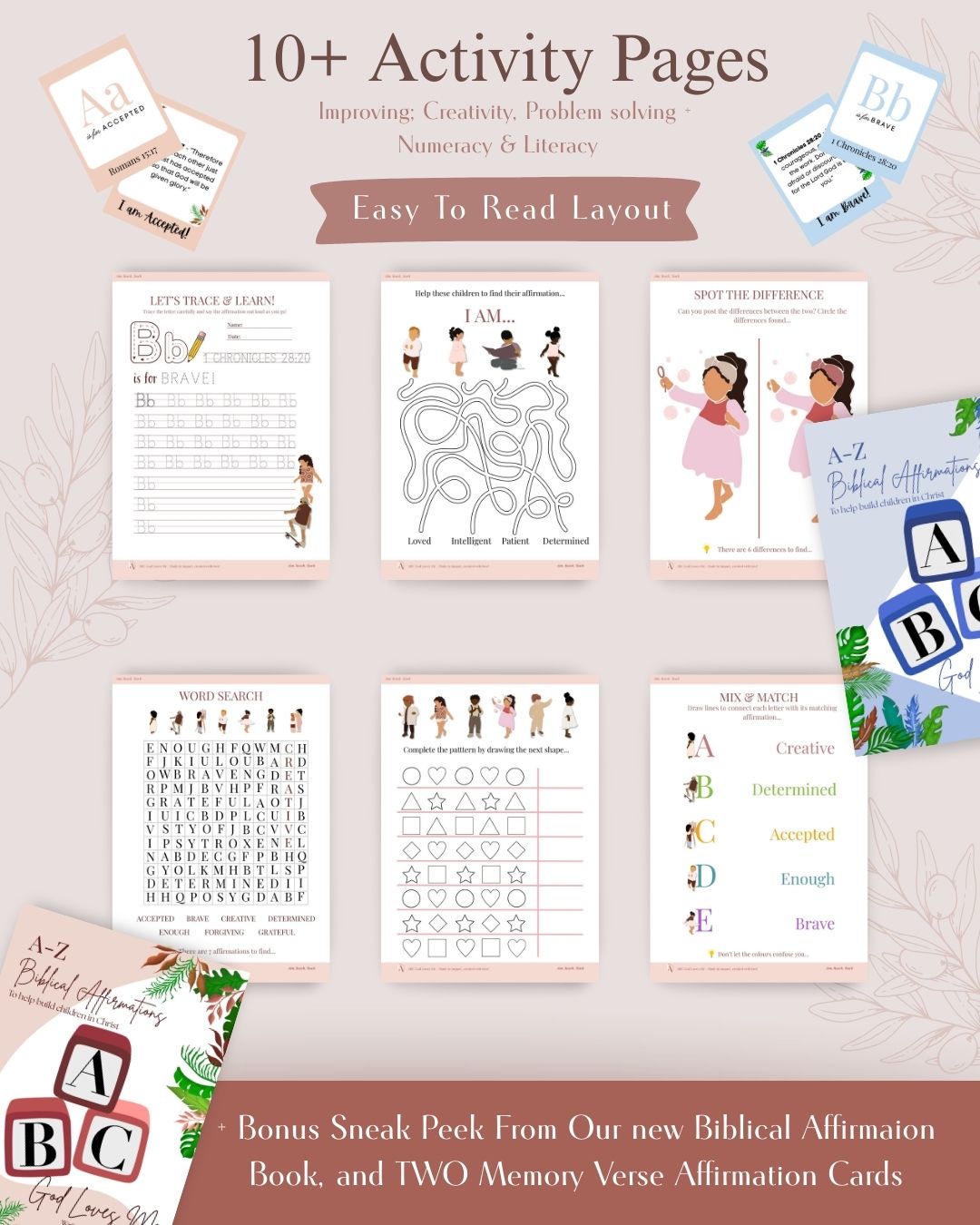 Printable Affirmation Activity Bundle