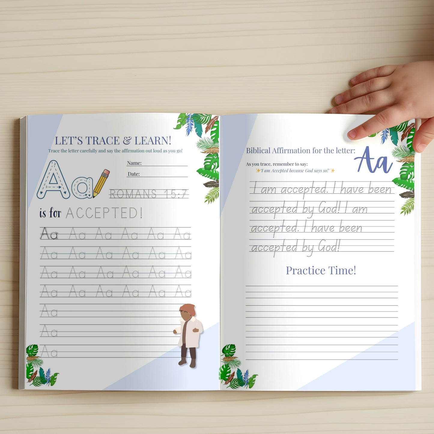 ABC God Loves Me: A-Z Biblical Affirmation Book for Boys
