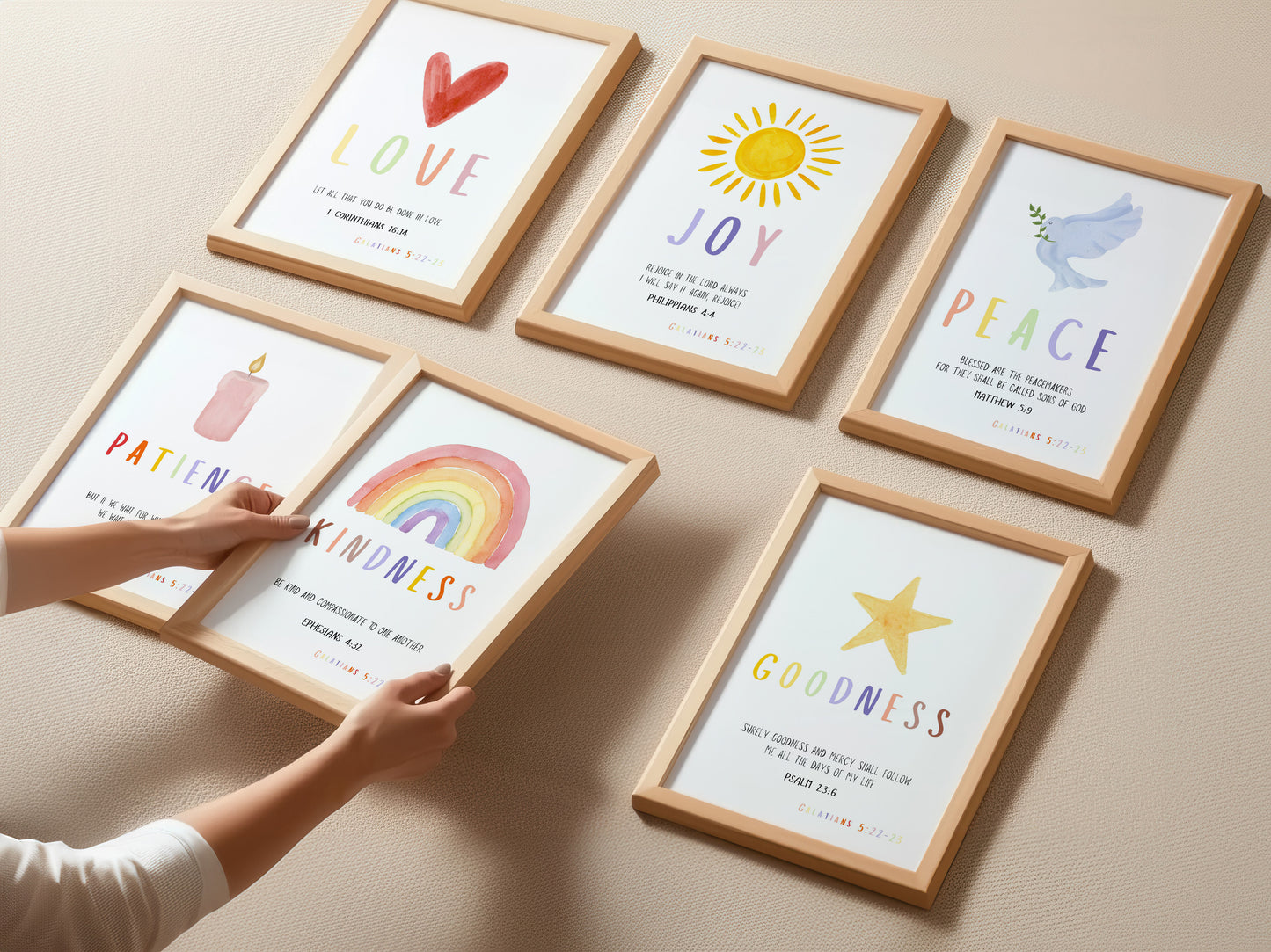 Printable Fruit of the Spirit Gallery Wall Posters