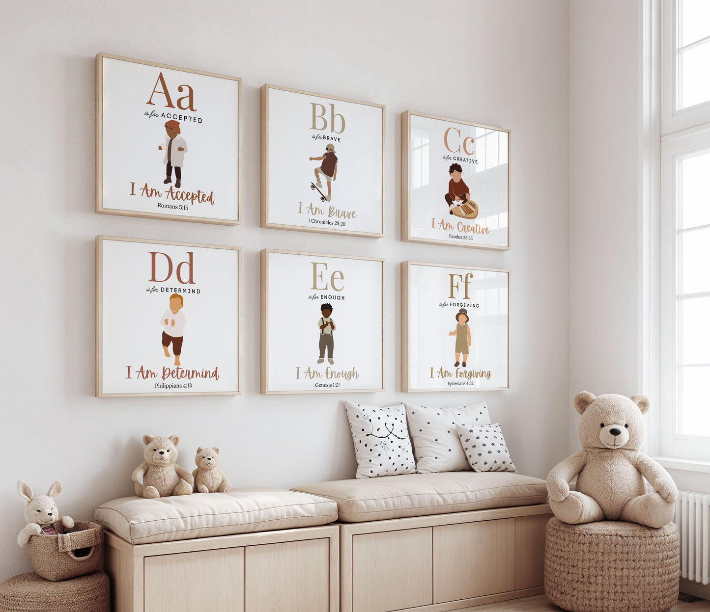 Printable ABC Affirmation Wall Art - for Boys