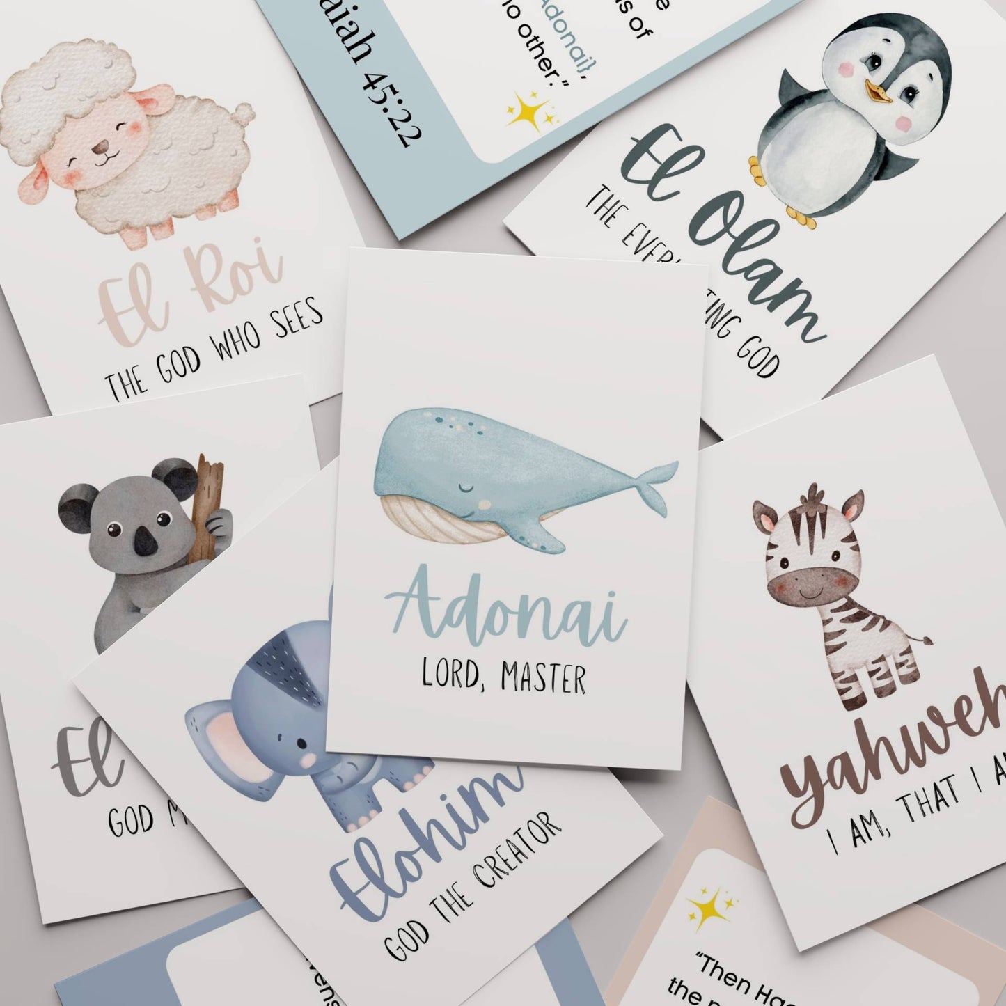The Names of God Printable Flash Cards