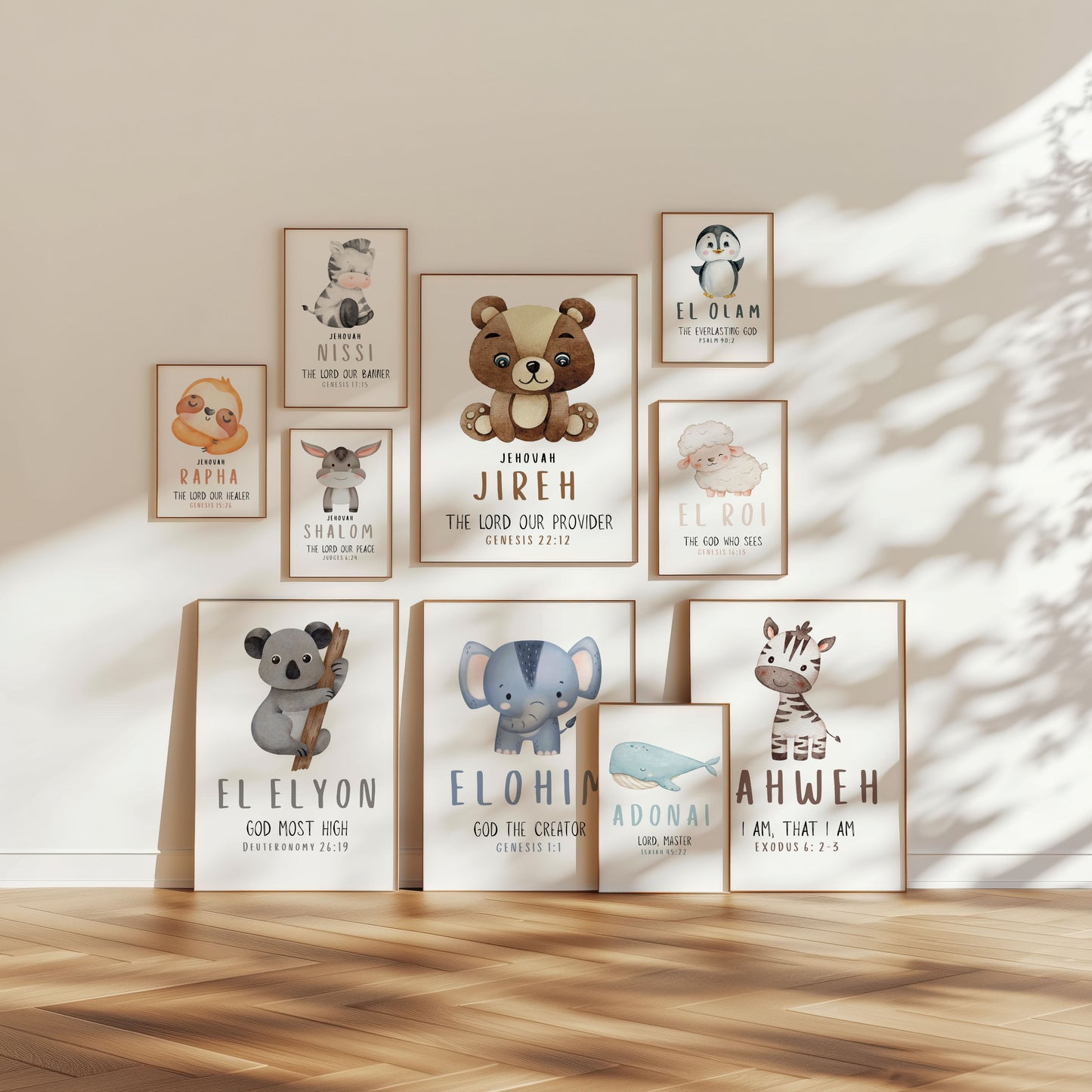 Printable Names of God 15-Piece Bundle Wall Art