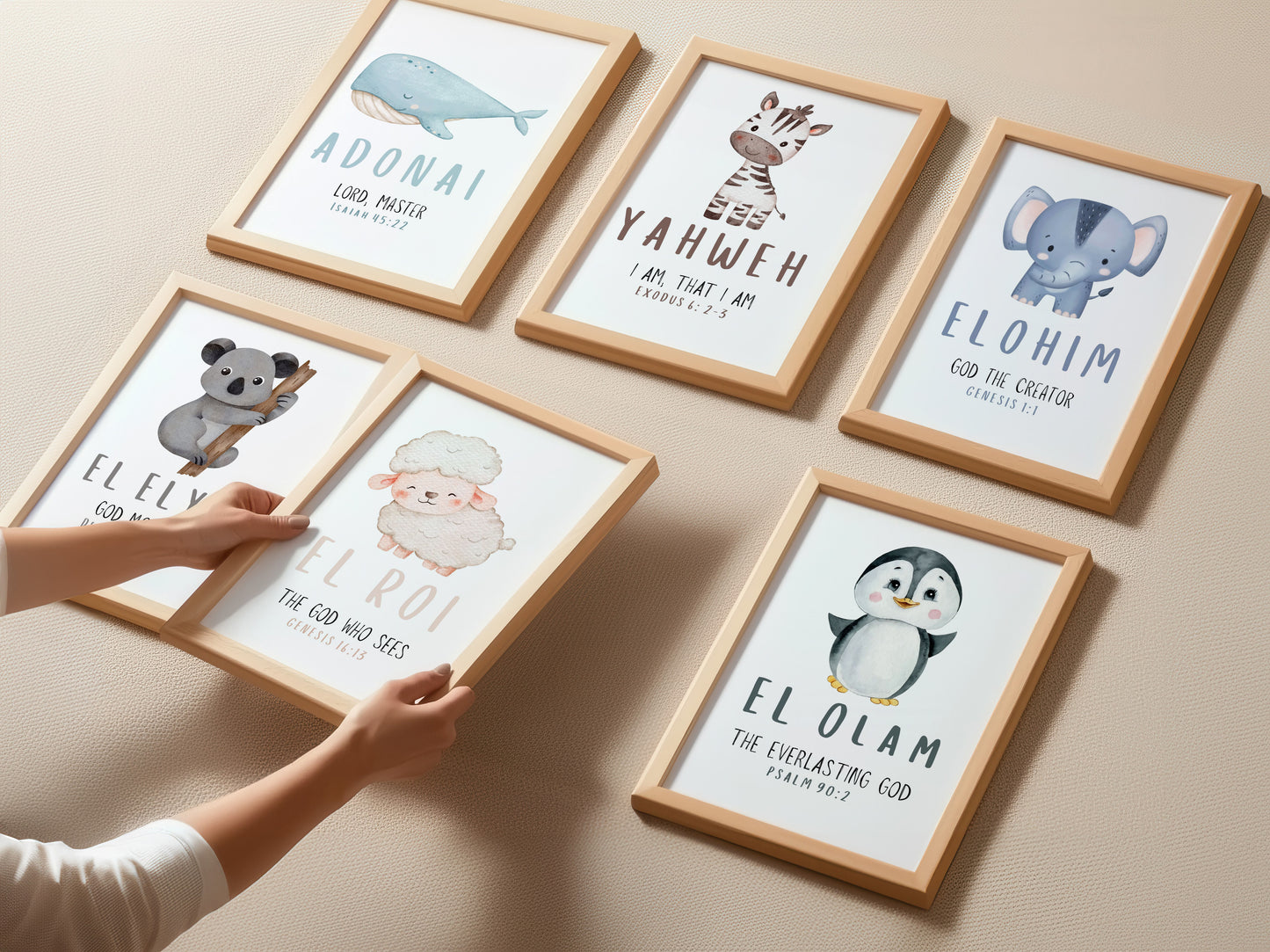 Printable Names of God 15-Piece Bundle Wall Art