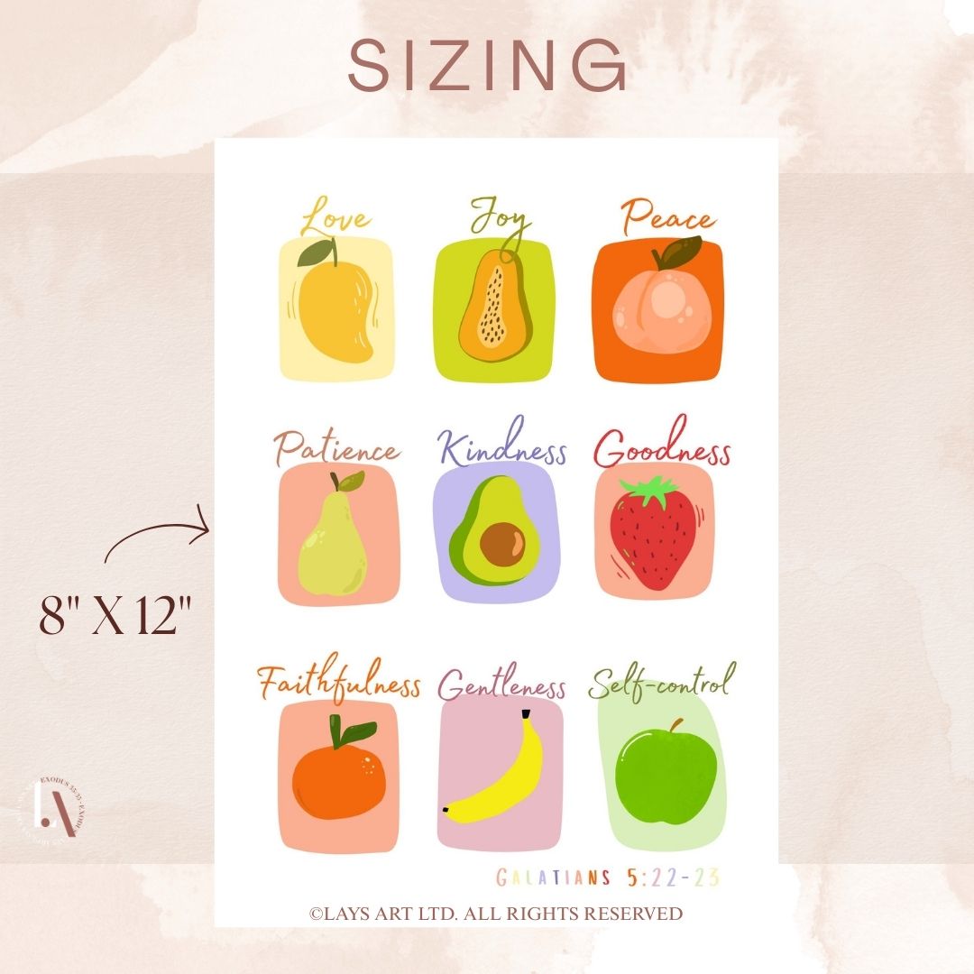 Printable Fruit of the Spirit Poster
