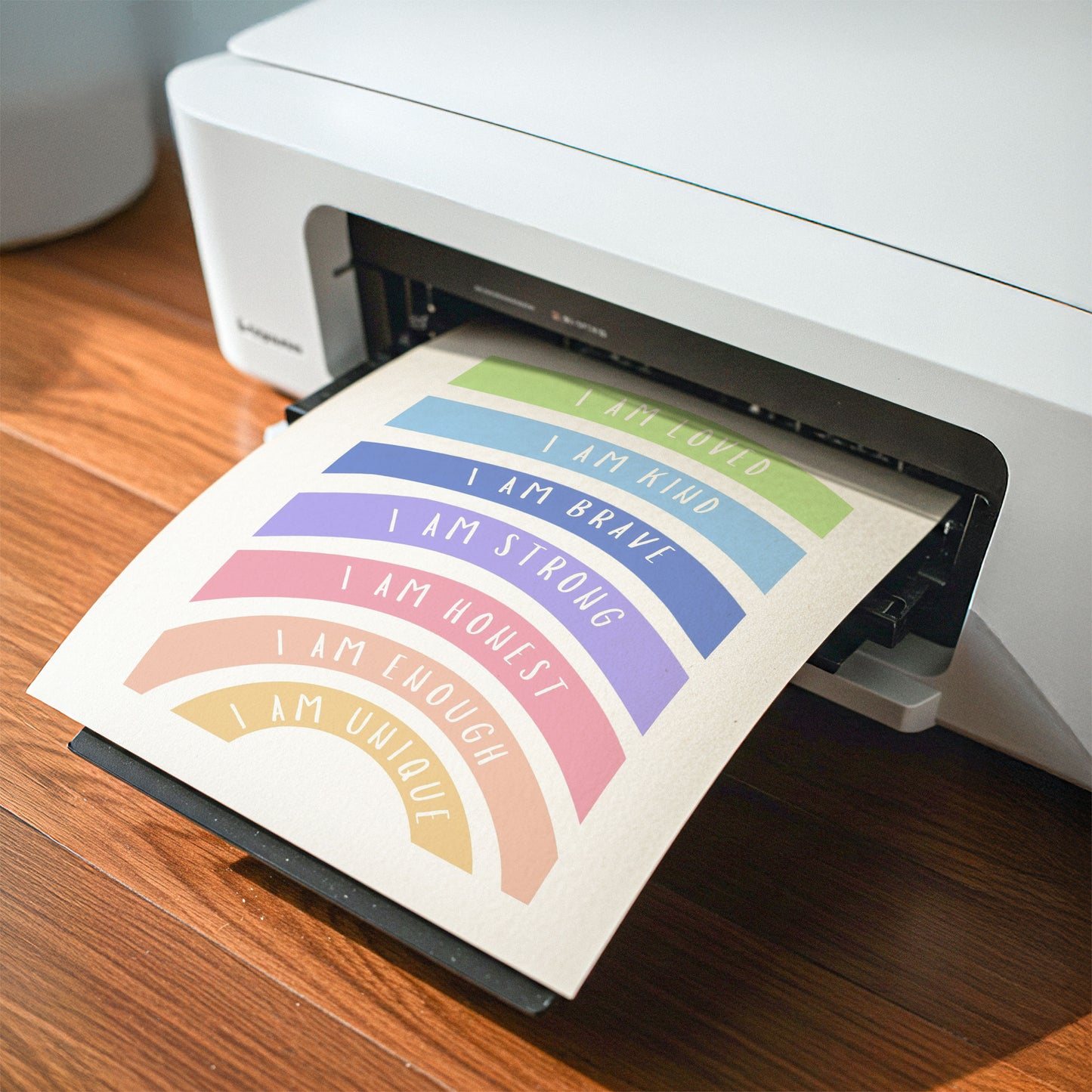 Printable Rainbow Affirmation Poster