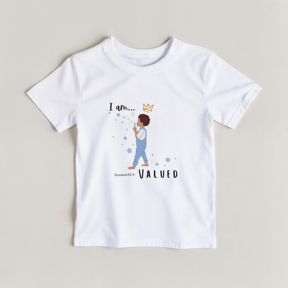 God Says I Am...| Classic Kids Crewneck T-shirt