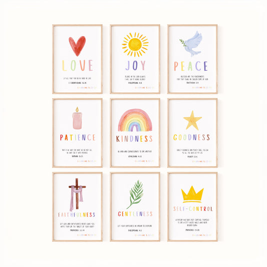Printable Fruit of the Spirit Gallery Wall Posters
