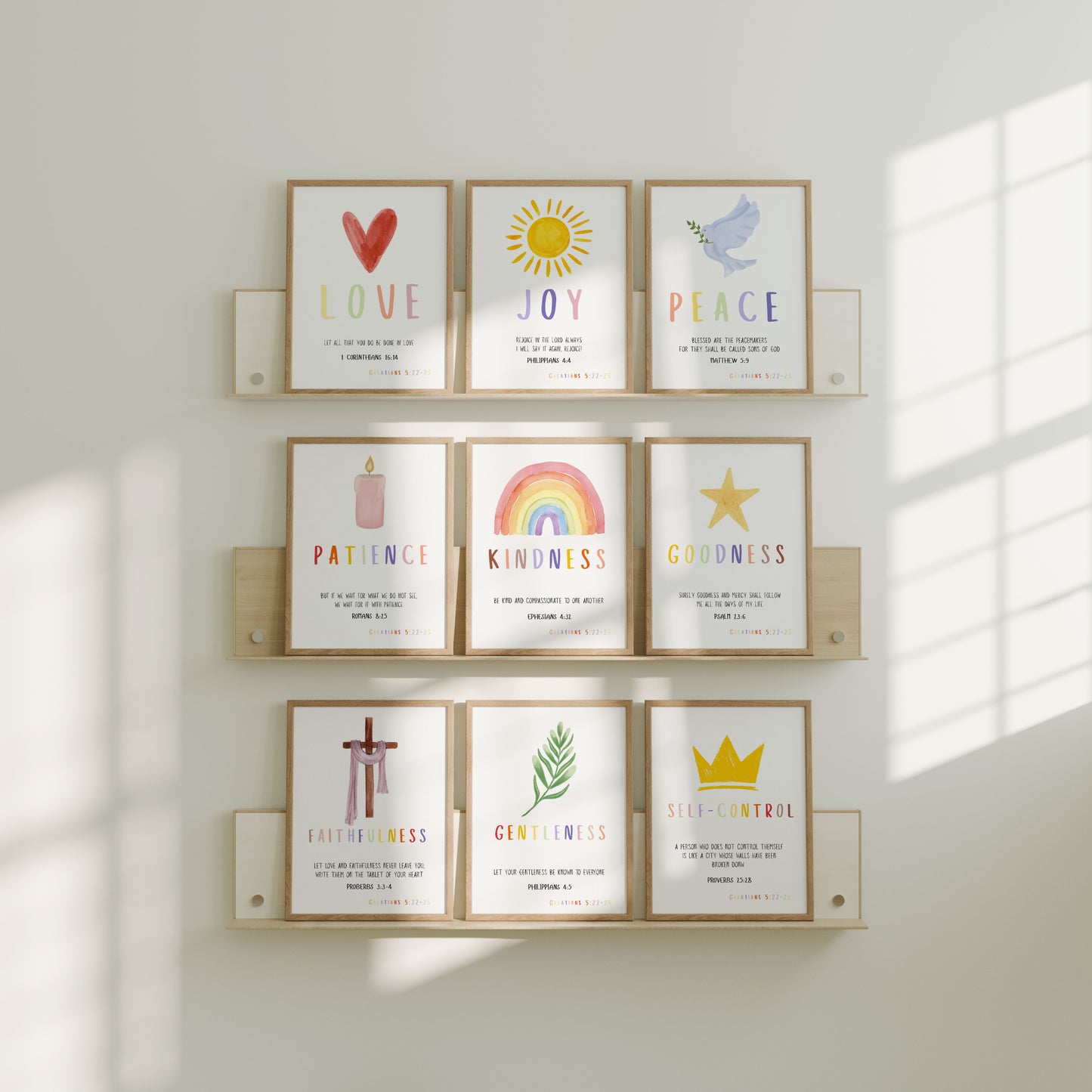 Printable Fruit of the Spirit Gallery Wall Posters